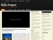 Tablet Screenshot of noteproject.com
